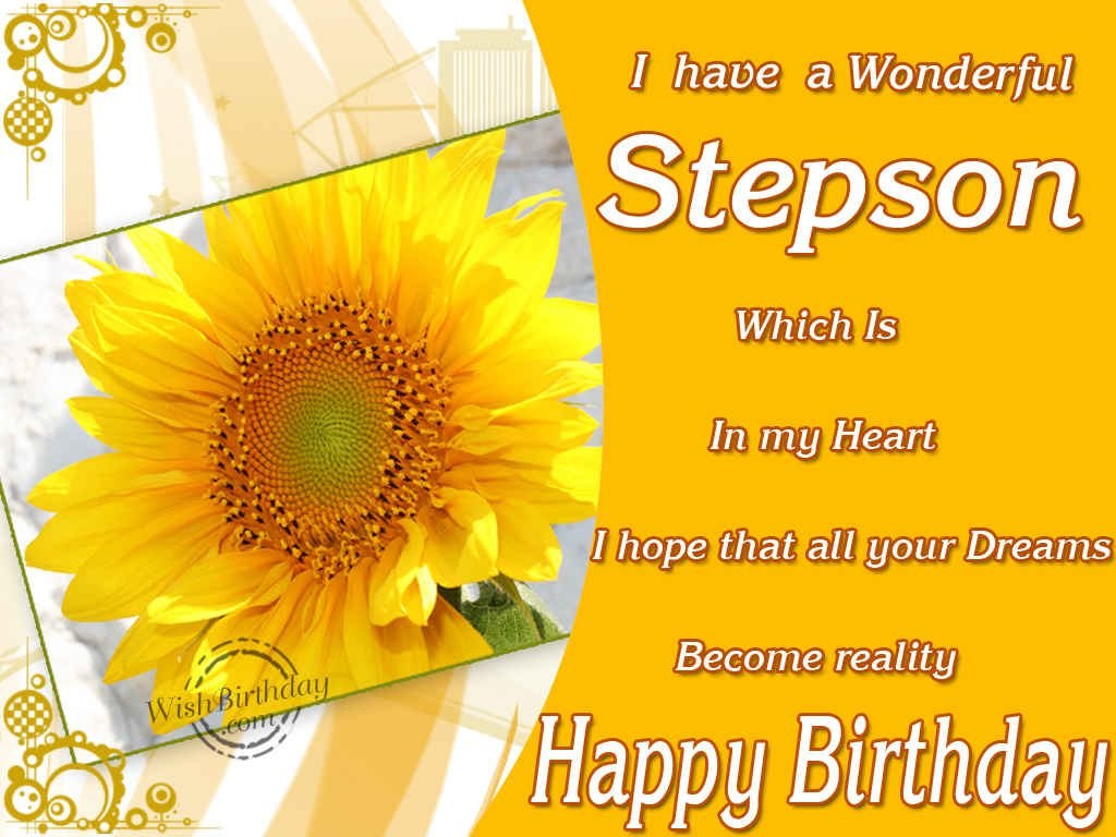 Picture of: Birthday Wishes For Step Son – Birthday Wishes, Happy Birthday