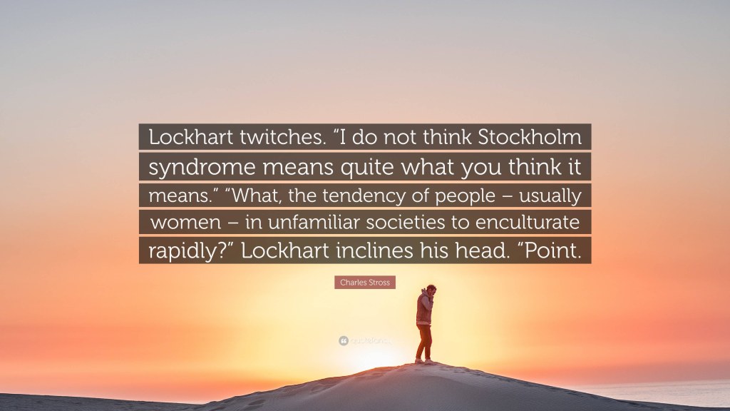 Picture of: Charles Stross Quote: “Lockhart twitches