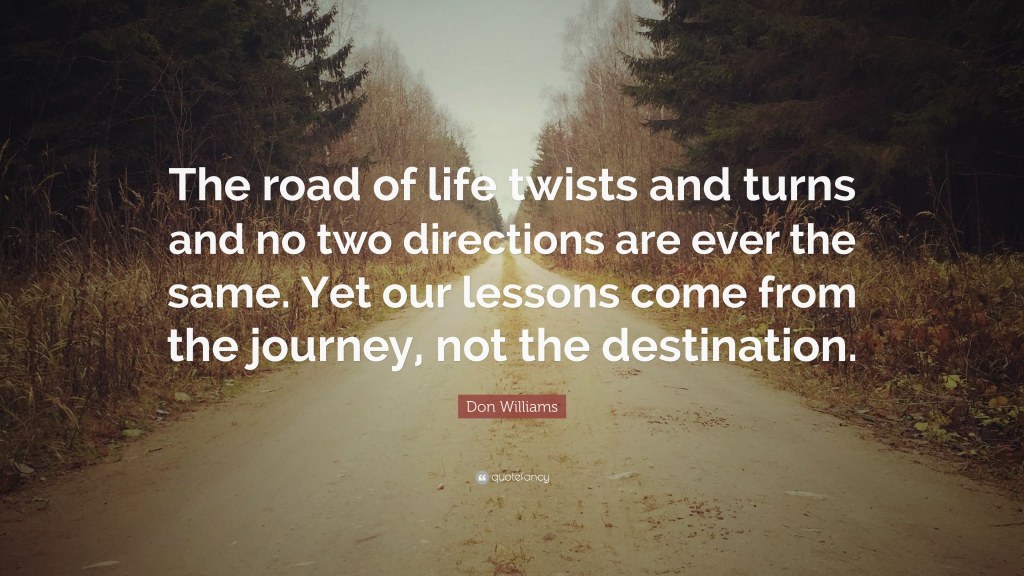 Picture of: Don Williams Quote: “The road of life twists and turns and no two