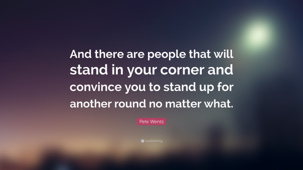 Picture of: Pete Wentz Quote: “And there are people that will stand in your