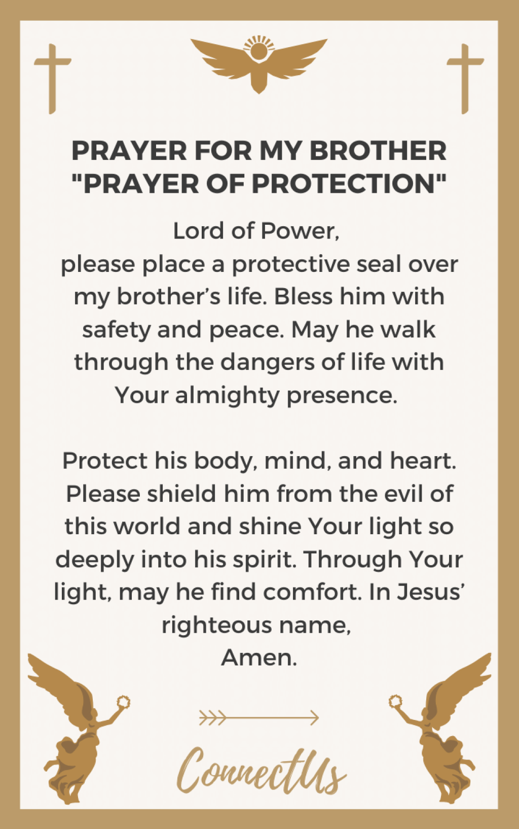 Picture of: Powerful Prayers for My Brother – ConnectUS