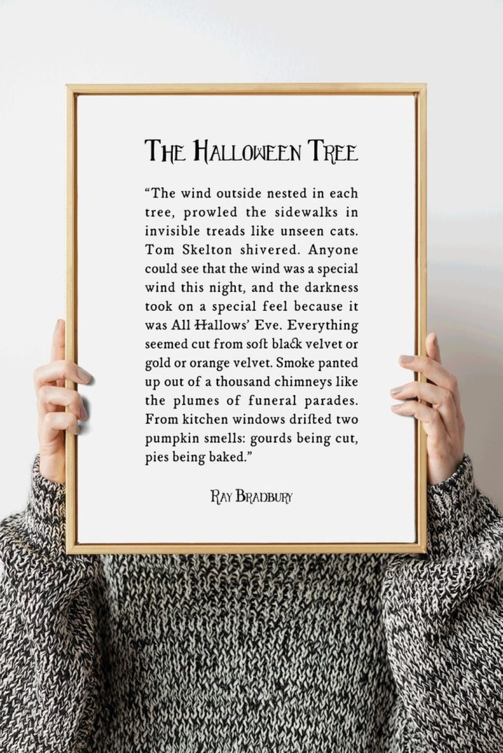 Picture of: The Halloween Tree Ray Bradbury Book Quote Digital Download – Etsy
