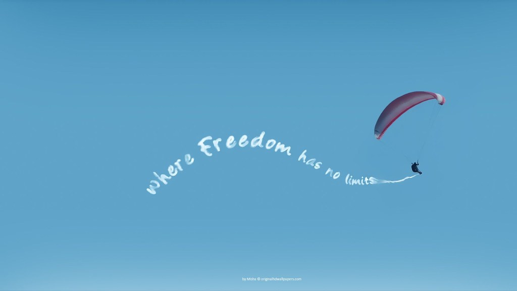 Picture of: Where freedom has no limits wallpaper download  Skydiving