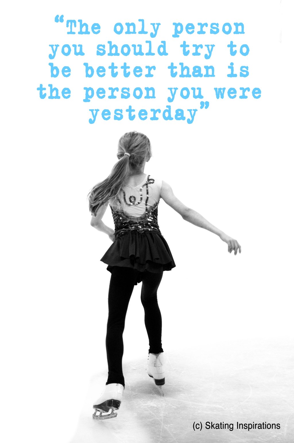 Picture of: You Are the Only Judge  Skating quote, Figure skating quotes, Ice